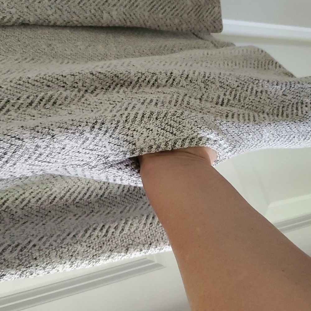 Topshop Gray Herringbone Pattern Knit Cardigan/Ja… - image 4